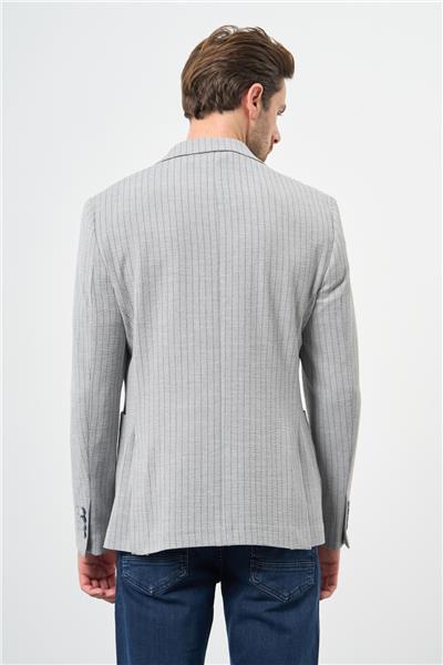 Gofreli Kırlangıç Yaka Likralı 6 Drop Slim Fit Klasik Ceket 1002240111