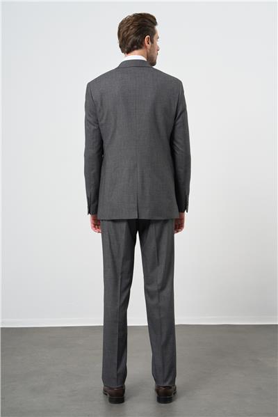 Gri Mono Yaka 6 Drop Comfort Fit Tam Astar Esnek Takım Elbise 1001240178
