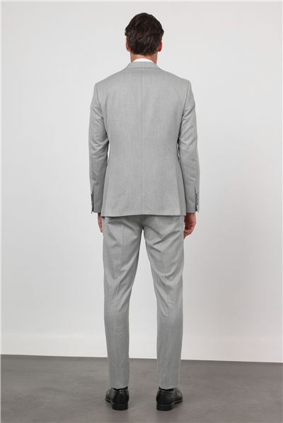Gri Mono Yaka 6 Drop Comfort Fit Tam Astar Esnek Takım Elbise 1001260167