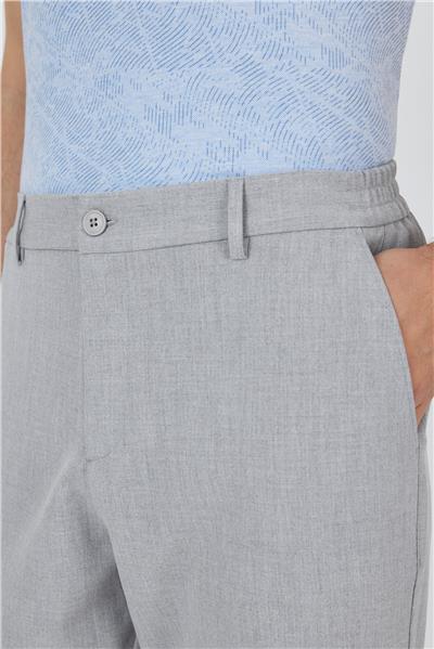 Gri Esnek Yandan Cepli Casual Standart Fit Jogger Pantolon 1003250119