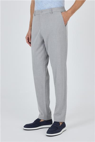 Gri Esnek Yandan Cepli Casual Standart Fit Jogger Pantolon 1003250119