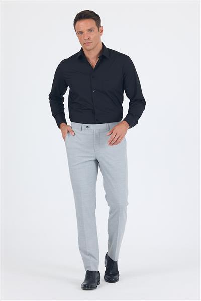 Gri Esnek Yandan Cepli Comfort Fit Classic Pantolon 1003250151