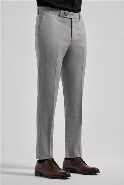 Gri Esnek Yandan Cepli Slim Fit Classic Pantolon 1003250160