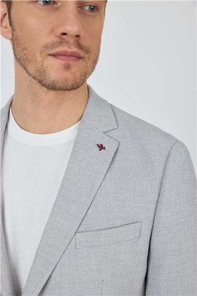 Mono Yaka Düz 2 Düğme Casual Esnek Slim Fit Ceket 1002250123