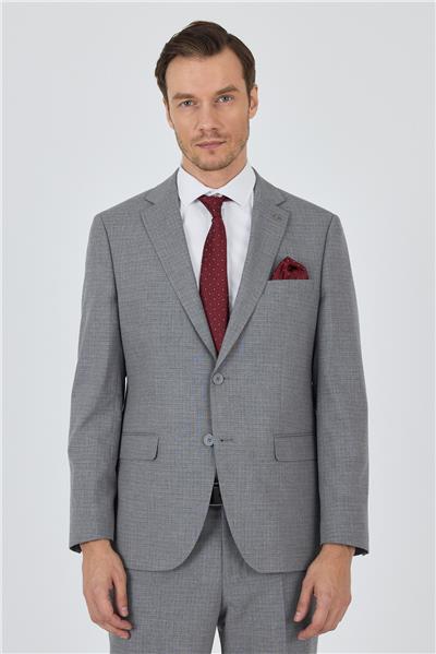 Gri Mono Yaka Esnek 6 Drop Comfort Fit Classic Takım Elbise 1001250104