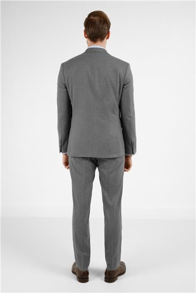 Gri Mono Yaka Yelekli 6 Drop Slim Fit Tam Astar Esnek Takım Elbise 1001255175