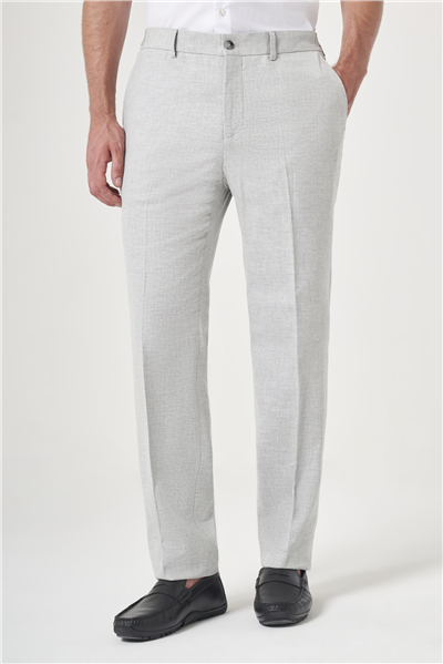 Gri Yan Cep Comfort Fit Pamuklu Chino Pantolon 1003260167