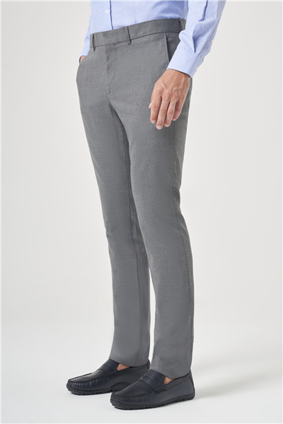 Gri Yan Cep Slim Fit Esnek Chino Pantolon 1003260154