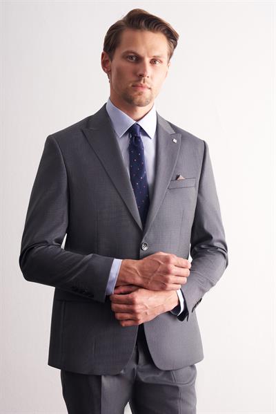 Haki Kırlangıç Yaka Esnek Bel 6 Drop Slim Fit Tam Astar Takım Elbise 1001255168