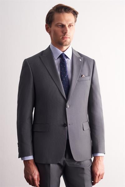 Haki Kırlangıç Yaka Esnek Bel 6 Drop Slim Fit Tam Astar Takım Elbise 1001255168
