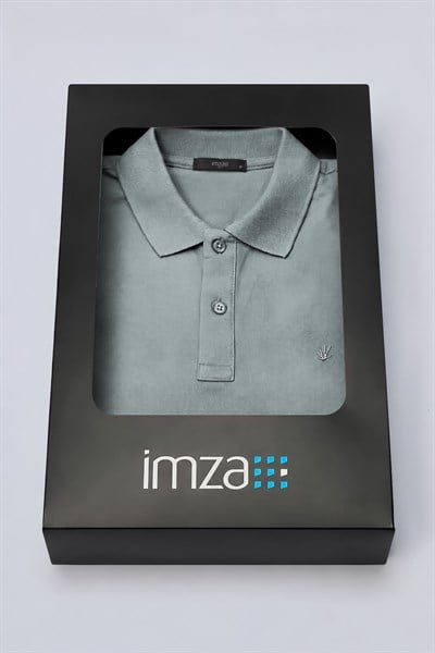 Haki Polo Yaka Pike Kısa Kol Slim Fit Pamuklu Tişört 1011260169