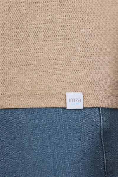 Kahverengi Kısa Kol Düz Suprem Polo Yaka Cepsiz Pamuklu Casual Slim Fit Tişört 1011250164_402