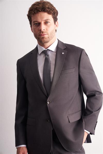 Kahverengi Mono Yaka Esnek Bel 4 Drop Comfort Fit Tam Astar Takım Elbise 1001255169