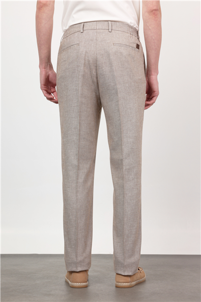 Kahverengi Yan Cep Comfort Fit Pamuklu Chino Pantolon 1003260167