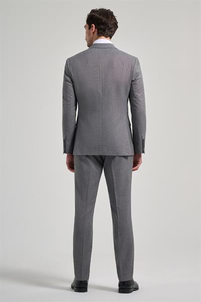 Kendinden Desenli Bez Ayağı Mono Yaka Tam Astar Esnek 6 Drop Slim Fit Takım Elbise 1001250168