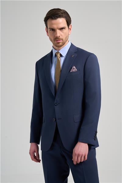 Kendinden Desenli Bez Ayağı Mono Yaka Tam Astar Esnek 4 Drop Comfort Fit Takım Elbise 1001250169