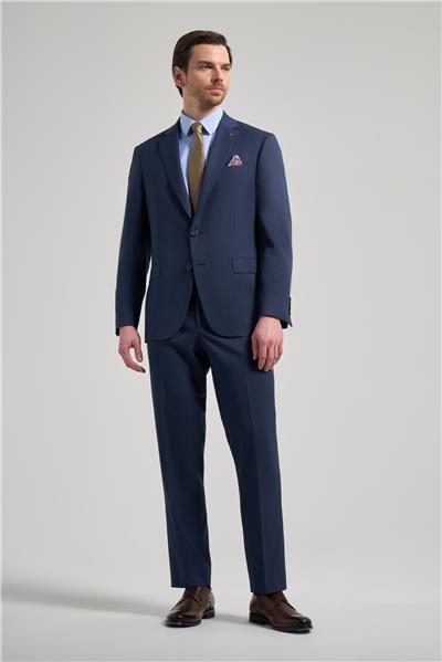 Kendinden Desenli Bez Ayağı Mono Yaka Tam Astar Esnek 4 Drop Comfort Fit Takım Elbise 1001250169