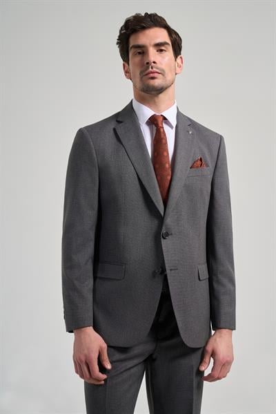 Kendinden Desenli Bez Ayağı Mono Yaka Tam Astar Esnek 4 Drop Comfort Fit Takım Elbise 1001250169