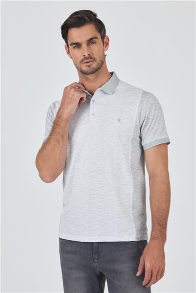 Yeşil Kısa Kol Baskılı Pike Polo Yaka Cepsiz Slim Fit Tişört 1011250167