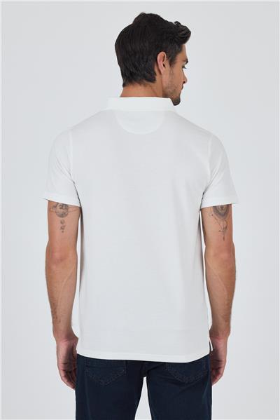 Kısa Kol Baskılı Suprem İtalyan Yaka Cepsiz Slim Fit Tişört 1011250123
