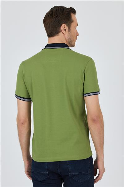 Kısa Kol Düz Pike Polo Yaka Cepsiz %100 Pamuk Slim Fit Tişört 1011250130