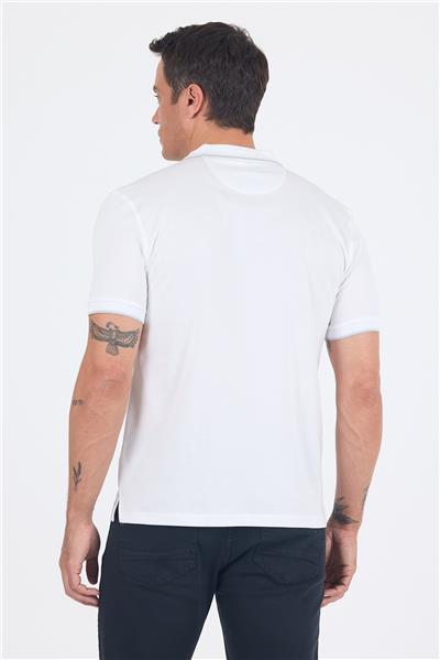 Kısa Kol Düz Suprem Polo Yaka Cepli %100 Pamuk Comfort Fit Tişört 1011250189