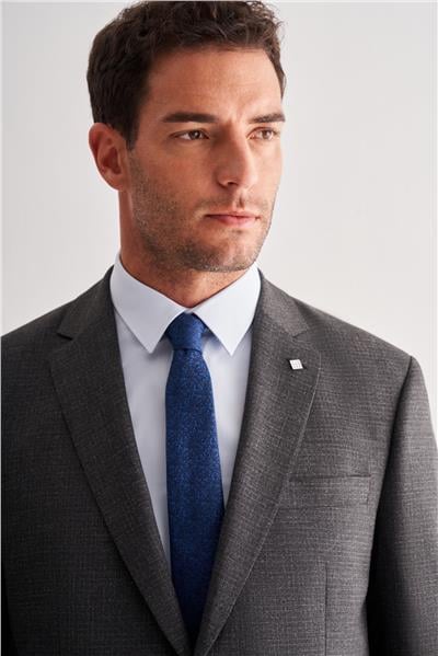 Koyu Antrasit 4 Drop Comfort Fit Classic Takım Elbise 1001255121