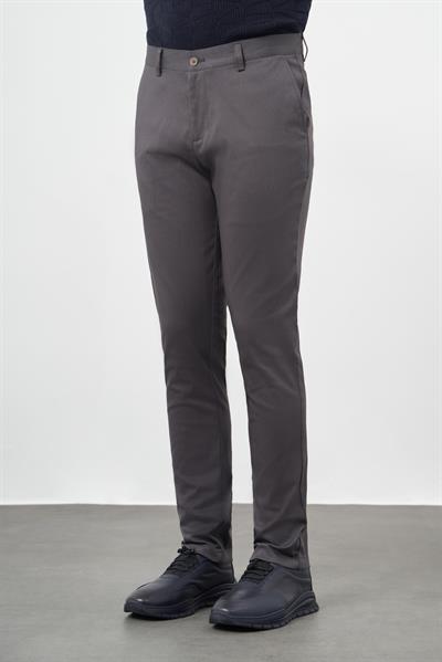 Füme Pamuklu Yandan Cepli Casual Slim Fit Chino Pantolon 1003245163