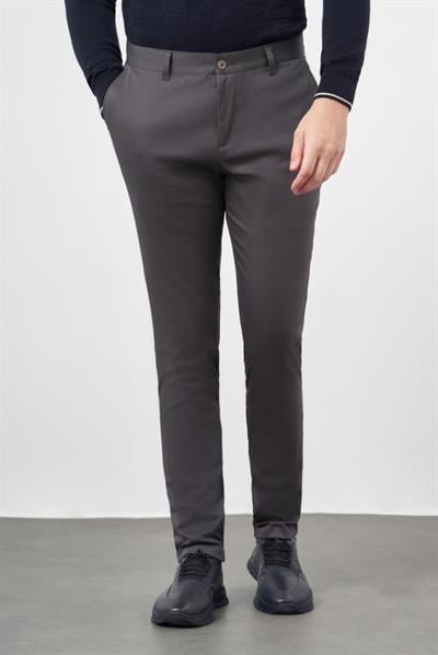 Füme Pamuklu Yandan Cepli Casual Slim Fit Chino Pantolon 1003245163