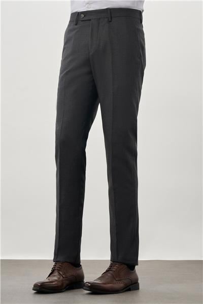 Koyu Antrasit Esnek Yandan Cepli Comfort Fit Classic Pantolon 1003245207