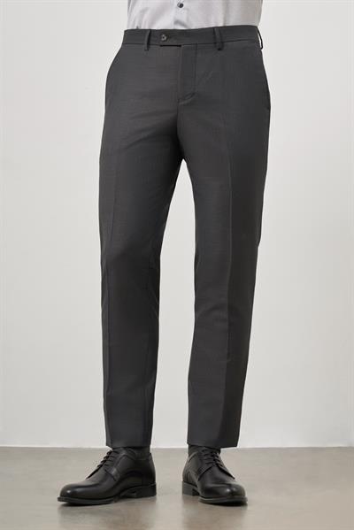 Koyu Antrasit Yandan Cepli Slim Fit Classic Pantolon 1003245152