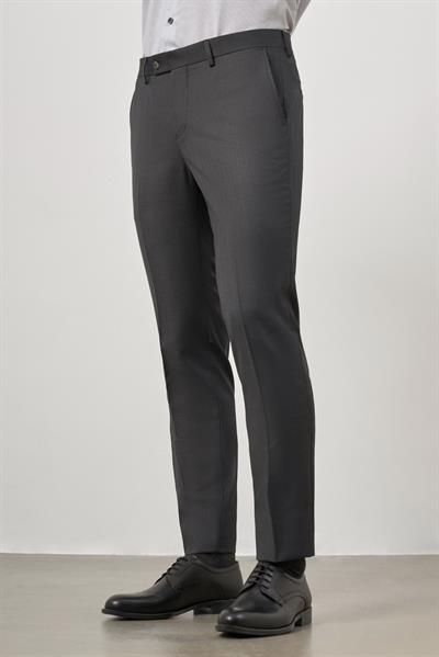 Koyu Antrasit Yandan Cepli Slim Fit Classic Pantolon 1003245152