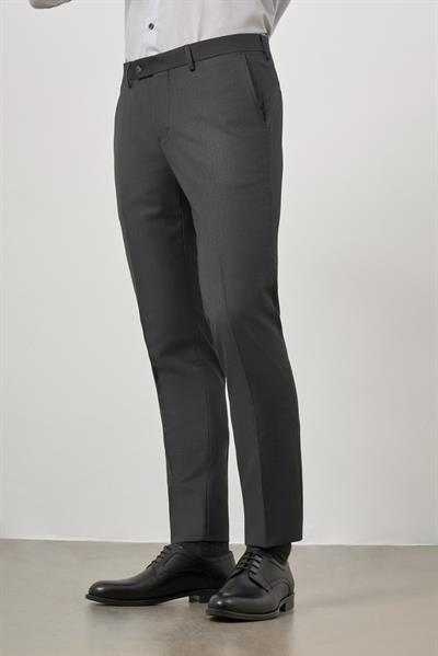 Koyu Antrasit Yandan Cepli Slim Fit Classic Pantolon 1003245152