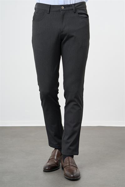 Koyu Antrasit Esnek 5 Cep Casual Slim Fit 5 Cep Pantolon 1003245161