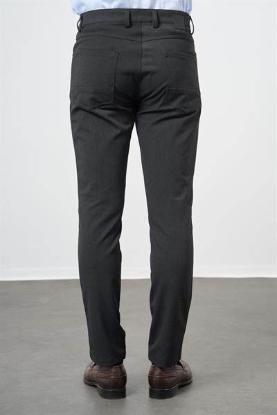 Koyu Antrasit Esnek 5 Cep Casual Slim Fit 5 Cep Pantolon 1003245161