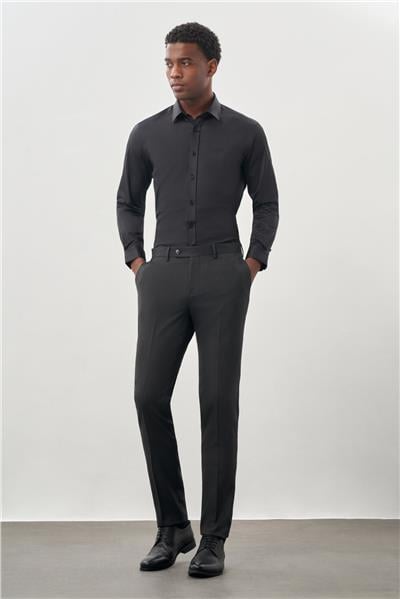 Füme Esnek Yandan Cepli Slim Fit Classic Pantolon 1003245209
