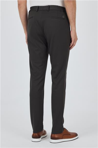 Koyu Antrasit Esnek Yandan Cepli Casual Slim Fit Jogger Pantolon 1003250157
