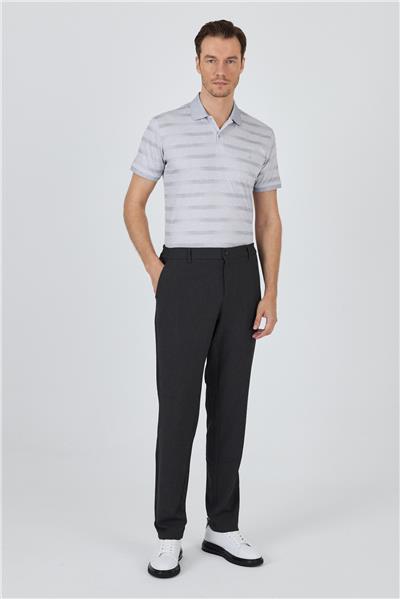Koyu Antrasit Esnek Yandan Cepli Casual Standart Fit Jogger Pantolon 1003250119