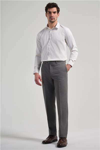 Koyu Antrasit Esnek Yandan Cepli Comfort Fit Classic Pantolon 1003250159