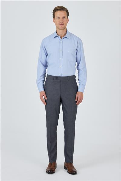 Koyu Antrasit Esnek Yandan Cepli Comfort Fit Classic Pantolon 1003250154