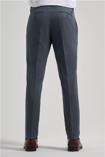 Koyu Antrasit Esnek Yandan Cepli Slim Fit Classic Pantolon 1003250106