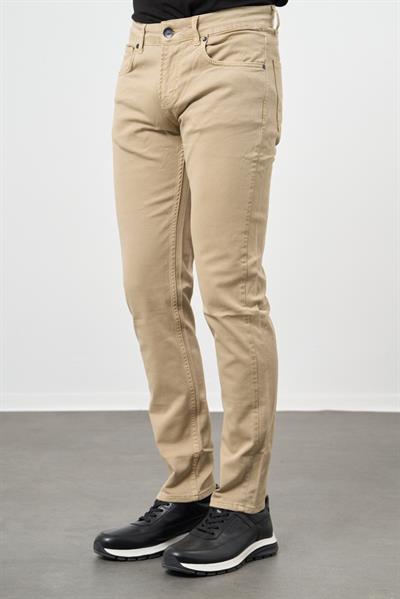 Bej Pamuklu 5 Cep Casual Slim Fit 5 Cep Pantolon 1003245319