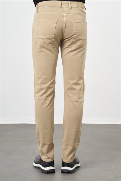 Bej Pamuklu 5 Cep Casual Slim Fit 5 Cep Pantolon 1003245319