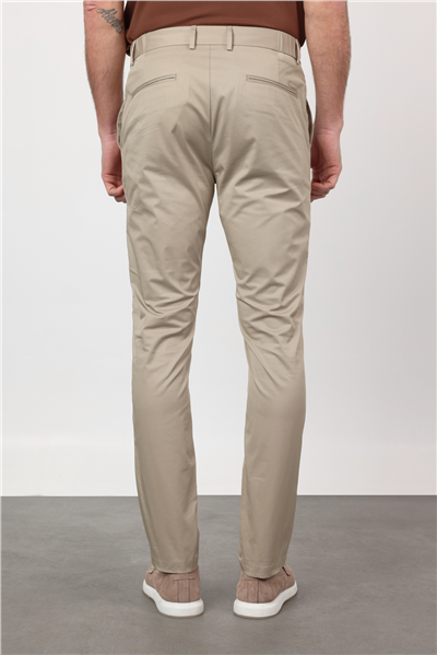 Bej Yan Cep Slim Fit Pamuklu Chino Pantolon 1003260168
