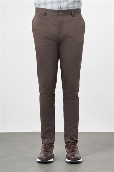 Camel Pamuklu Yandan Cepli Casual Slim Fit Chino Pantolon 1003245163