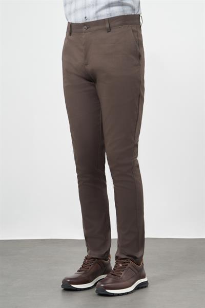 Camel Pamuklu Yandan Cepli Casual Slim Fit Chino Pantolon 1003245163