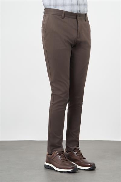 Camel Pamuklu Yandan Cepli Casual Slim Fit Chino Pantolon 1003245163