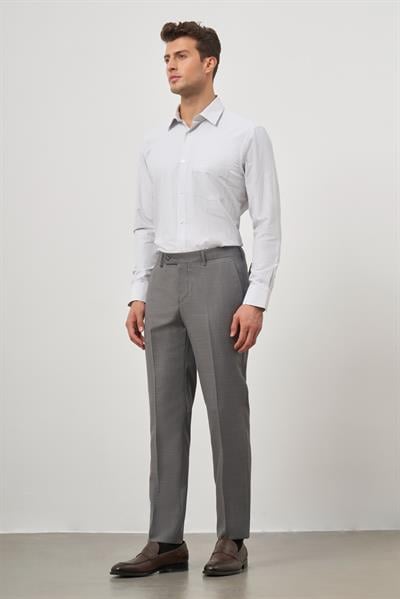 Koyu Füme Yandan Cepli Slim Fit Classic Pantolon 1003245152