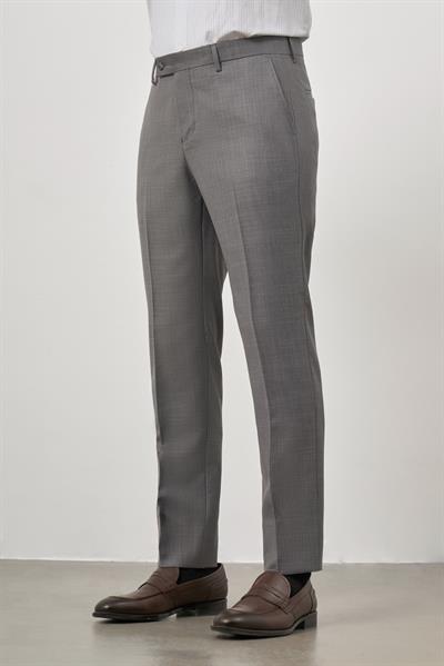 Koyu Füme Yandan Cepli Slim Fit Classic Pantolon 1003245152