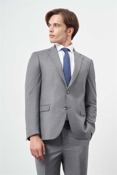 Koyu Füme Düz Mono Yaka 6 Drop Comfort Fit Classic Takım Elbise 1001245171